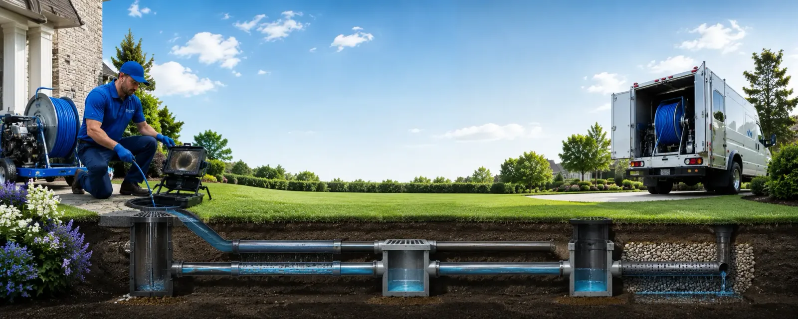 Outdoor drain cleaning information for Piedmont, OH